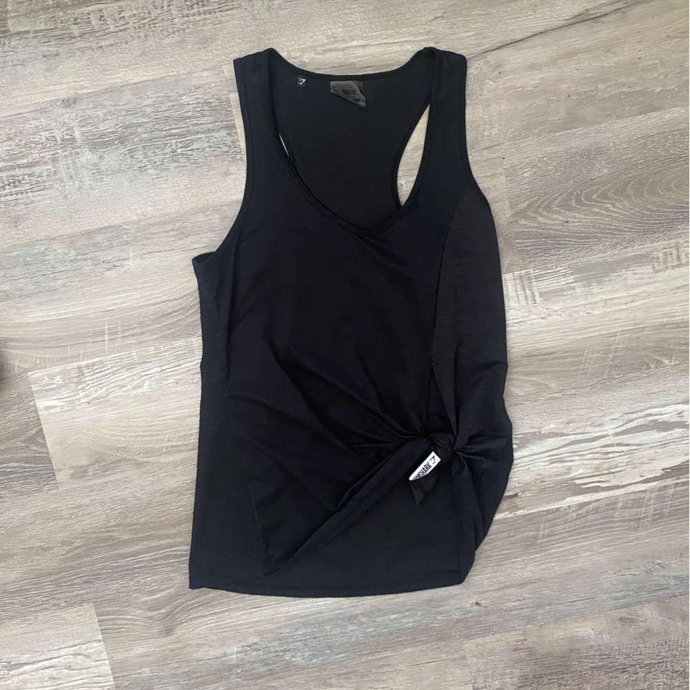 Gymshark Textured Tie Tank Top